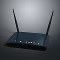 Wireless Router With Dual Antennas And Indicator Lights For Home Office Network
