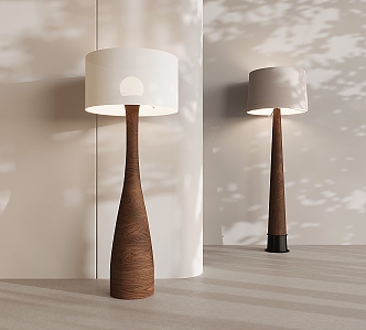 Nordic Vintage Floor Lamp Eye-protecting Floor Lamp Cream Style Decorative Floor Lamp 3d model