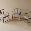 Modern Single Chair Design With Wooden Frame And Comfortable Fabric Cushion