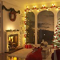 Christmas atmosphere living room decoration 3d model