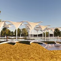 Modern Gallery Special-shaped Structure Architecture 3d model