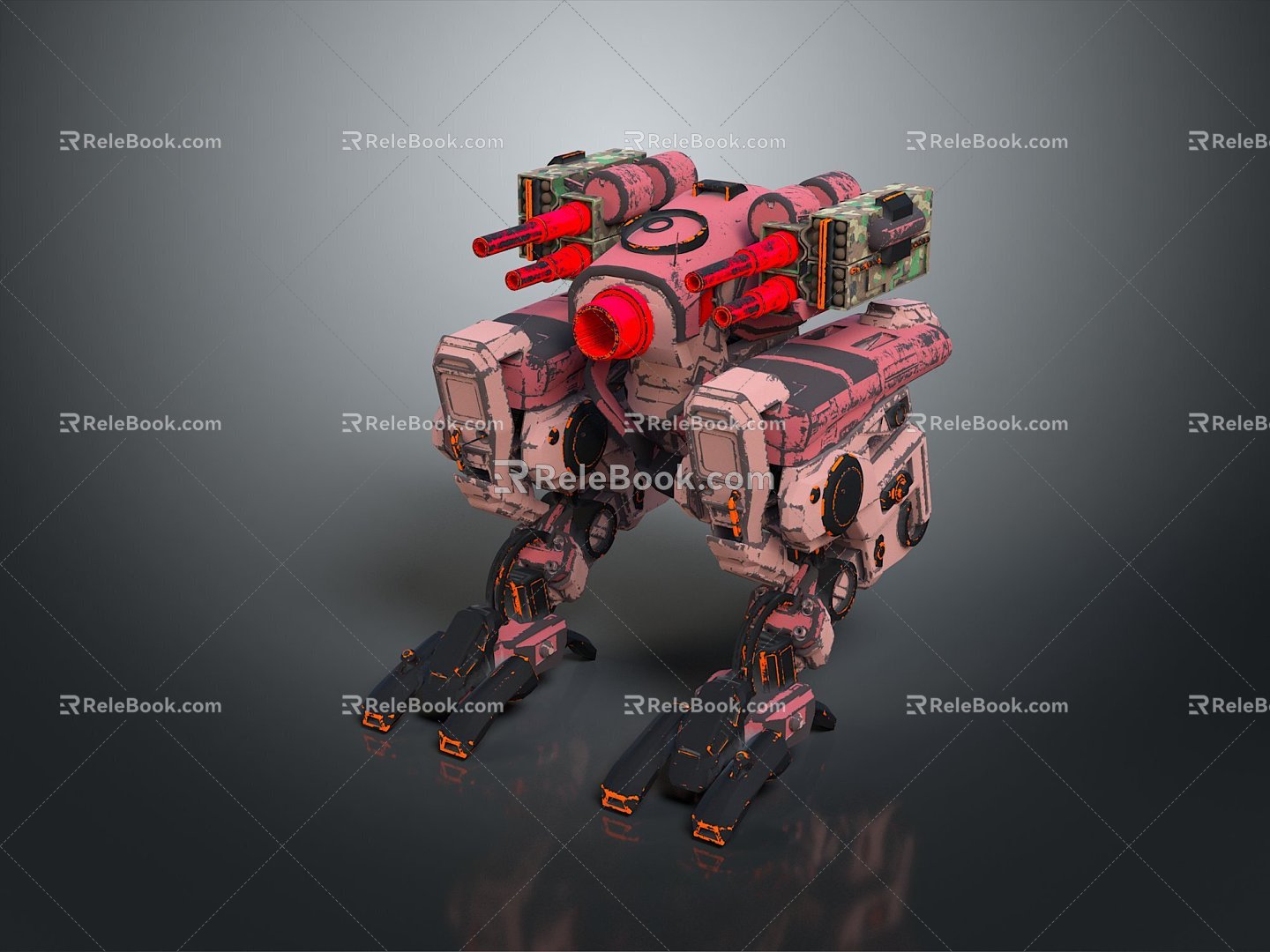 Mech Warrior Mech Soldier Machine Battlearm Mechanical Battlearm Machine Fighter Robot 3d model