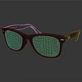 Stylish Black Square Frame Eyewear As Fashionable Jewelry Accessory Piece