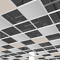 Modern Ceiling Integrated Ceiling Grille Ceiling 3d model