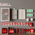 Essential Fire Safety Equipment Including Fire Extinguishers Hydrants Exit Signs And Alarm Buttons