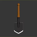 Heavy Duty Manual Garden Shovel With Orange Handle And Black Blade