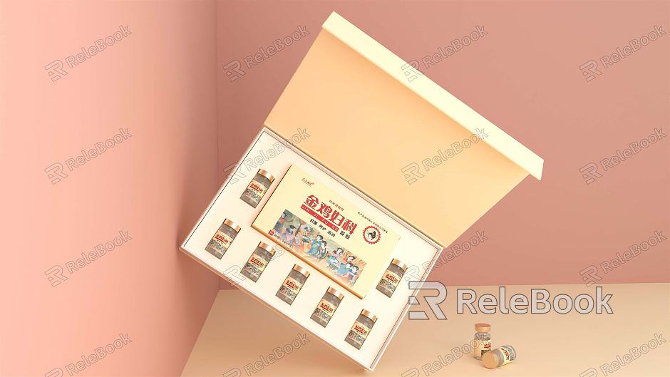 Modern medicine daily necessities medicine box medicine bottle packaging model