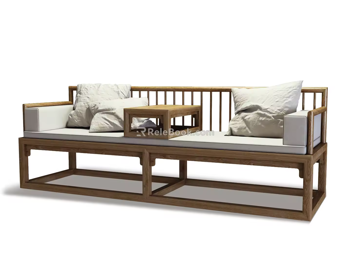 New Chinese-style Lohan Bed 3d model