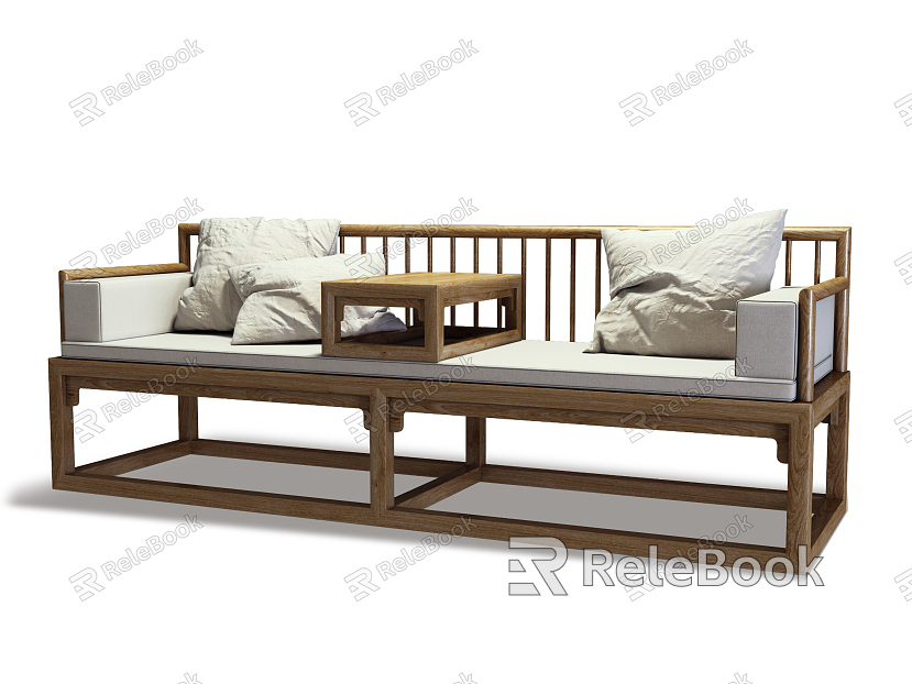 New Chinese-style Lohan Bed model