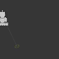 Turquoise And White Agricultural Harvester With Transparent Cabin Large Wheels And Front Reaper Blades