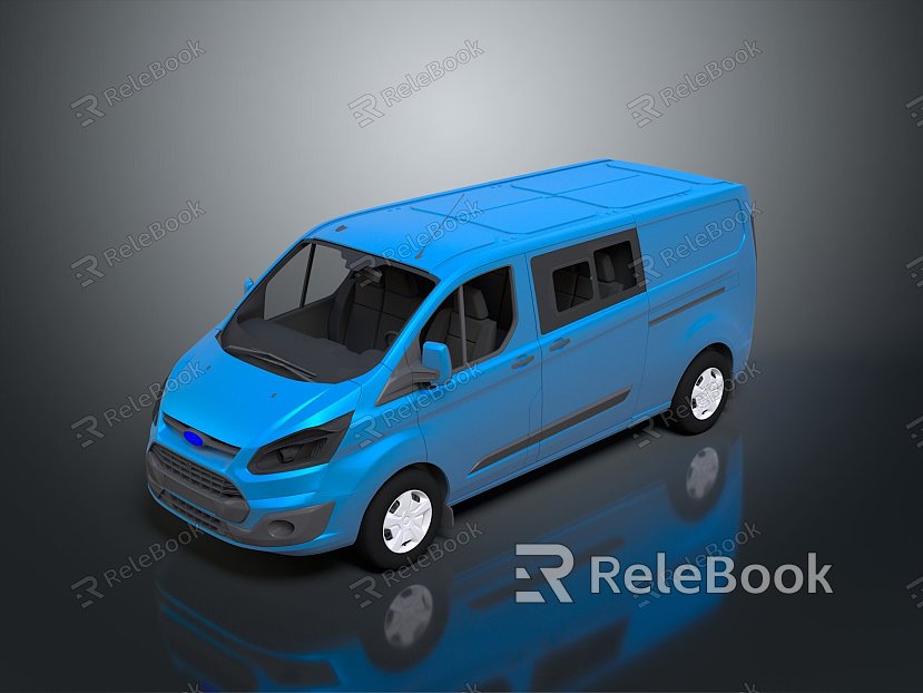 minibus minibus minivan driverless bus bus school bus van box car model