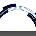 Modern Event Gateway With Blue Curved Design CHRONOS EMPOWERMENT Innovative Exploration