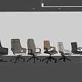 Modern Office Chairs In Various Styles With Leather Upholstery And Rolling Wheels
