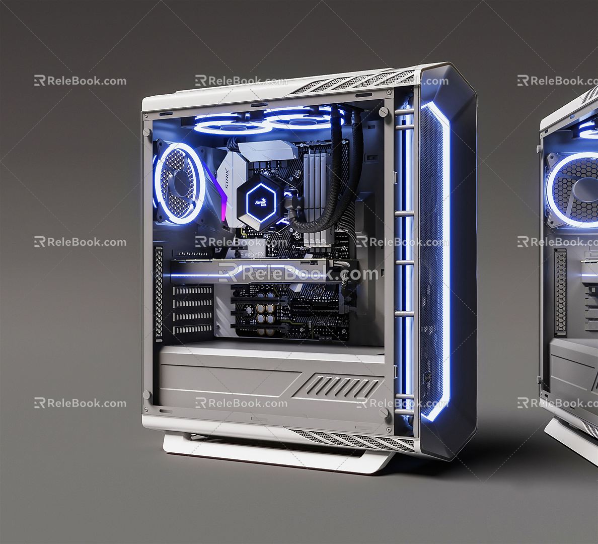 Modern mainframe computer mainframe motherboard graphics card computer chassis chassis computer desktop desktop computer 3d model