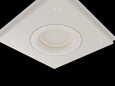 Home Silent Ceiling Round Ceiling Living Room Ceiling Simple Special-shaped Ceiling Cream Air Ceiling Lamp Round Ceiling Lamp Study Ceiling 3d model