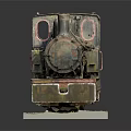 Vintage Steam Train Model With Old Fashioned Locomotive Design And Detailed Wheels