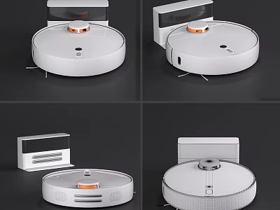 Smart Robotic Vacuum Cleaner With Charging Dock For Home Daily Cleaning Use 3d model