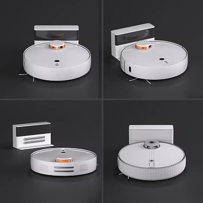 Smart Robotic Vacuum Cleaner With Charging Dock For Home Daily Cleaning Use 3d model