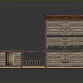 Wooden Container Building With Modular Structure Red Roof And Open Design