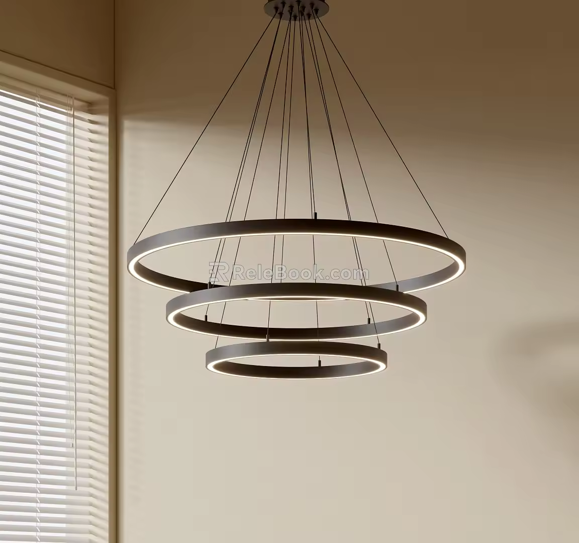 Modern Minimalist Chandelier Nordic Style Chandelier Mediterranean Style Chandelier Study Lamp Combination Dining Room Lamp 3d model