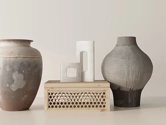 Modern ornaments combination 3d model