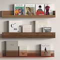 Bookshelf Books Book Decorations 3d model