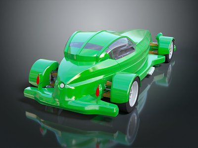 Modern toy car suspension car future flying car 3d model