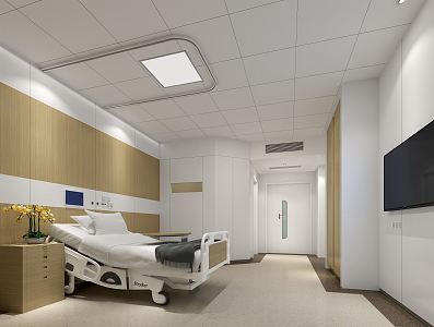 Modern Ward Hospital Ward 3d model