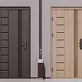 Modern security door 3d model