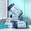 Disinfectant Wipes With 99.9% Sterilization Rate Laboratory Tested 80 Sheets Packaging
