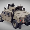 Modern Armored Vehicle Armored Humvee 3d model