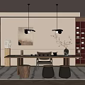 Modern Tea Room Study 3d model