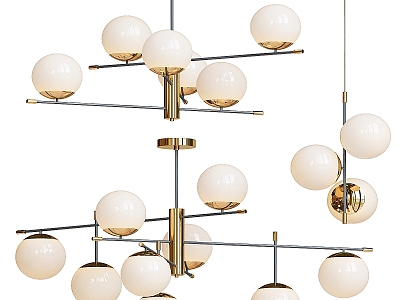 Light Luxury Chandelier 3d model