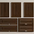 Elegant Walnut Wooden Cabinet Door Panels And Drawer Fronts Design Styles