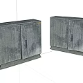 Industrial Equipment Metal Storage Cabinets With Textured Surface Two Units