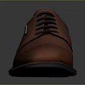 Brown Leather Dress Shoes with Black Laces Orange Lining and Dark Sole