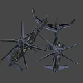 Modern Military Combat Helicopters With Camouflage Paint And Advanced Weapon Systems