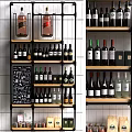 Stylish Wine Rack Display Featuring Various Wine Bottles And Glasses In Modern Interior Decor