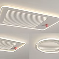 Modern ceiling light grille ceiling light 3d model