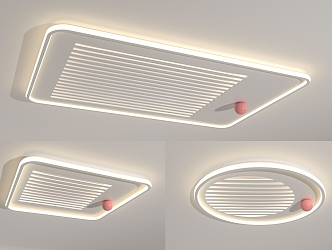 Modern ceiling light grille ceiling light 3d model