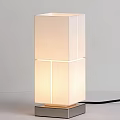 Modern Stacked Cube Table Lamp with White Shade and Soft Illumination for Home Office