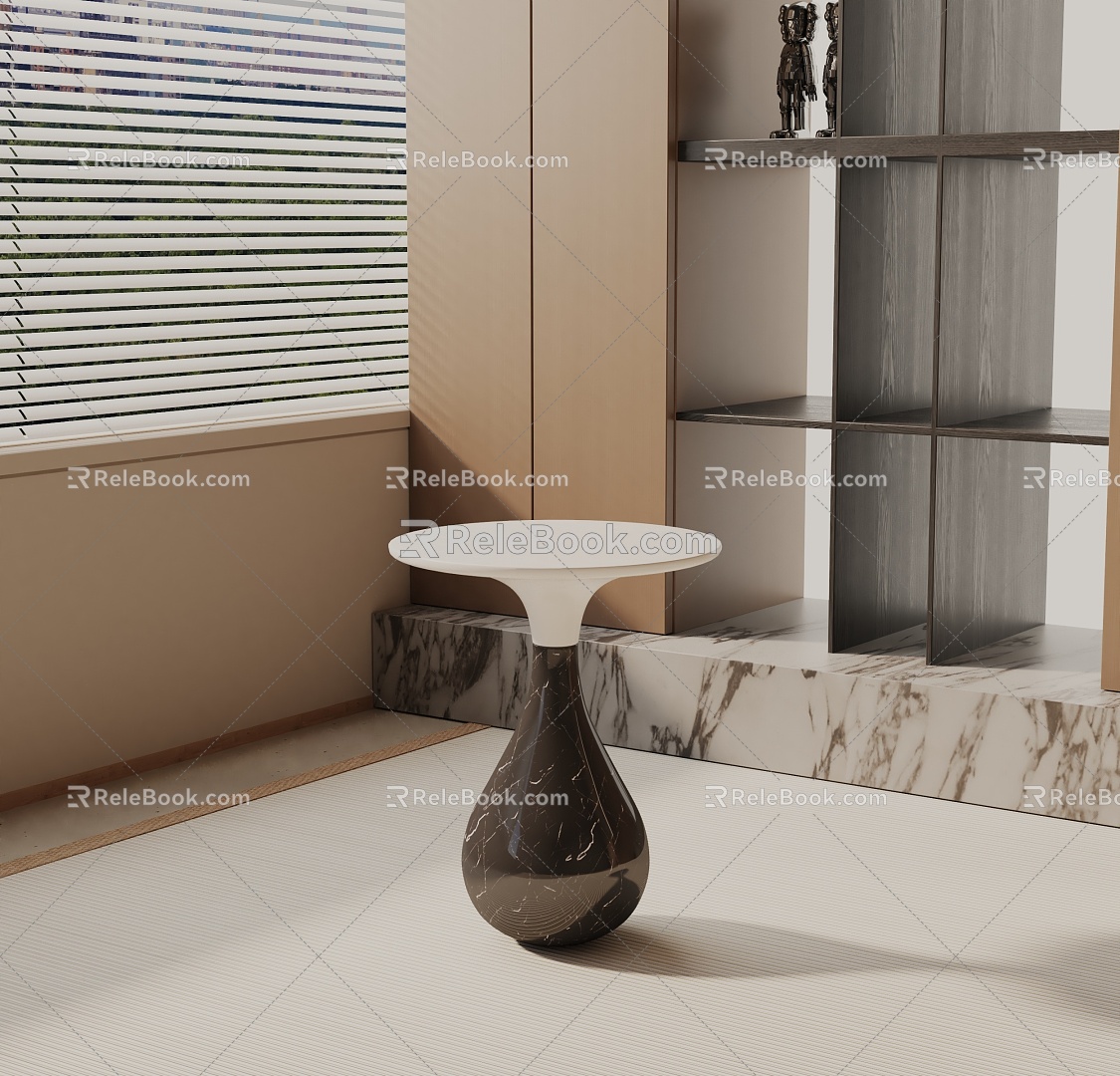 Modern bedside table 3d model