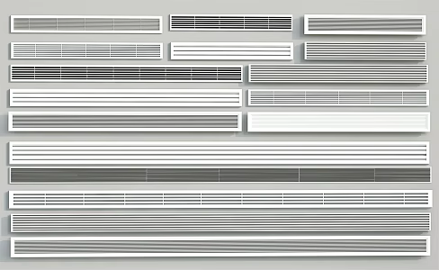 Modern air outlet air-conditioning outlet air-conditioning outlet air-conditioning return central air-conditioning outlet air-conditioning louver 3d model