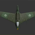 Green Aerospace Model Aircraft With White Cross Markings On Wings