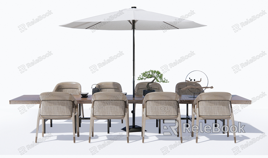 New Chinese Style Outdoor Table and Chair Outdoor Leisure Table and Chair model