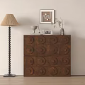 Middle style bucket cabinet 3d model