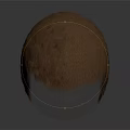Detailed Realistic Brown Head Fur Featuring Fluffy Dense Textures And Natural Look