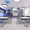 Modern Classroom UAV Classroom Modern Classroom Virtual Simulation Classroom Computer Classroom Robot Classroom 3d model