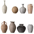 Handcrafted Ceramic Vases Featuring Various Shapes Textured Surfaces And Natural Colors