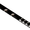 Modern Black Downlights And Spotlights With Sleek Linear Design For Home Lighting